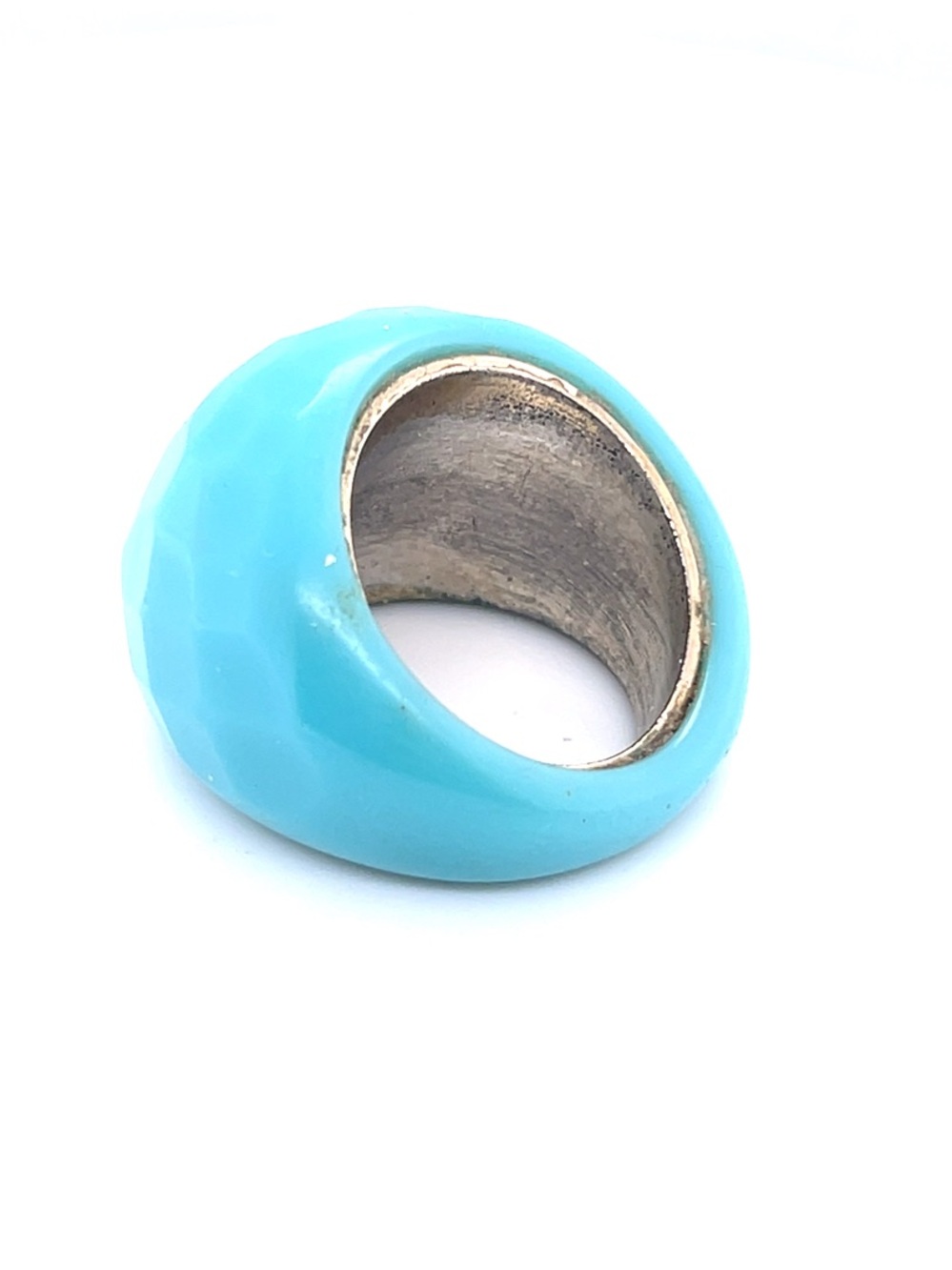 Chunky Ring in turquoise blue - Picture 2 of 5